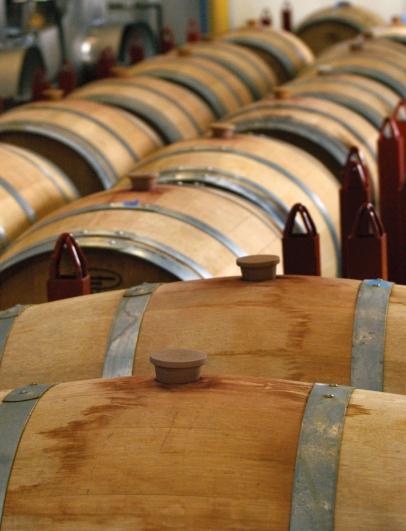 Tassel Ridge Winery Barrels