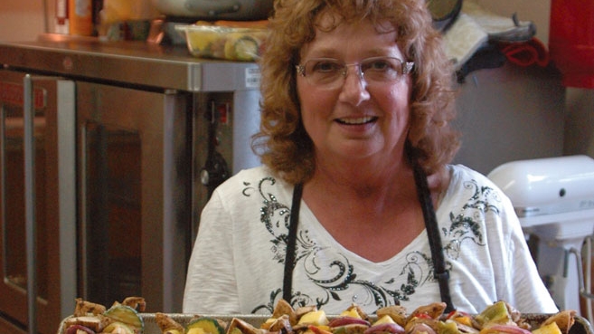 Dianna Isder, head chef at the Iowa Lakeside Laboratory